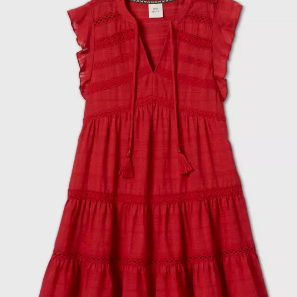 Target Knox Rose Red Flutter Sleeve Short Dress